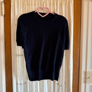 Zara Women’s Navy Crewneck Sweater